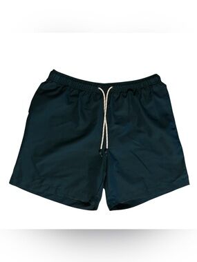 George Men’s Recycled Polyester Swim Trunks Large Forest Green Modern Utility
